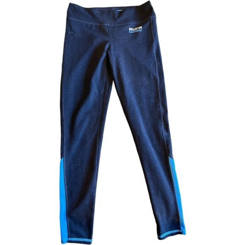 Hollister California Womens Leggings S Black & Blue Activewear Pants